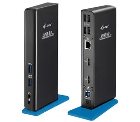 i-TEC USB 3.0 & USB-C Dual HDMI Dock / Dockingstation / 2x HDMI / 4xUSB2.0 & 2x USB3.0 / LAN / 3,5-mm-Buchse