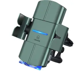 USAMS CD133 Automatischer Spulen-Autohalter inkl. Kabelloses Laden 10 W schwarz
