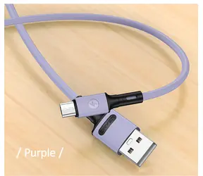 USAMS SJ435 U52 Daten- und Ladekabel Micro-USB 1m lila