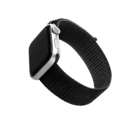 FIXED Nylonarmband Nylonarmband für Apple Watch 40 mm und Watch 38 mm schwarz