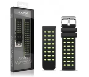 Aligator Silikonarmband Dual 22mm grün