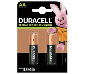 Duracell - Wiederaufladbare AA 2500mAh 2 Stk