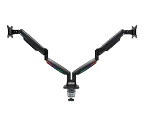 Kensington Dual-Monitorarm SmartFit schwarz / bis 9 kg / 170-505 mm / One-Touch-Höhenverstellung