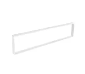 Solight WO907-W weißer Aluminiumrahmen zur Montage von 295x1195mm LED-Panels an Decken und Wänden / Höhe 68mm