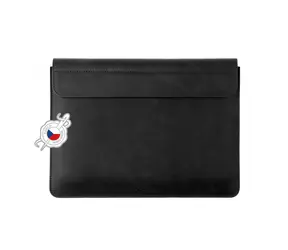 FIXED Oxford-Lederhülle für Apple MacBook Pro 13" (2016 und neuer) und iPad Pro 12,9" (2015 und 2017), Schwarz