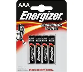 Energizer Alkalibatterie AAA LR3 Mircro 1,5V 4 Stk