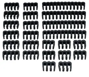 Akasa Black Cable Comb Kit - ein Set zum Anpassen der Verkabelung