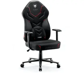 Diablo X-Gamer 2.0 Normal schwarz / Gamingstuhl / verstellbar / Kunstleder / Rollen / Tragkraft 150 kg
