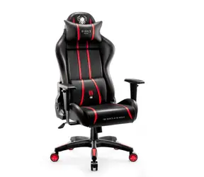 Diablo X-One 2.0 King schwarz-rot / Gamingstuhl / verstellbar / Kunstleder / Rollen / Tragkraft 180 kg