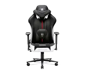 Diablo X-Player 2.0 King schwarz-weiß / Gaming-Stuhl / verstellbar / Stoff / Belastbarkeit 160 kg