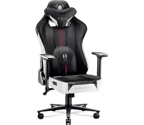 Diablo X-Player 2.0 Normal schwarz-weiß / Gaming-Stuhl / verstellbar / Stoff / Belastbarkeit 160 kg