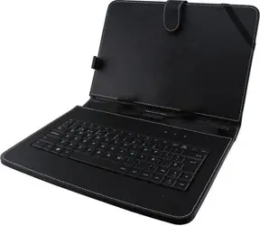 Esperanza EK125 Madera Tablet-Hülle schwarz / 10,1" / mit Tastatur / Öko-Leder