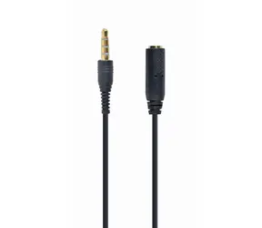 Gembird CCA-419 Audio 3,5 mm Klinkenadapter / 4 Pin / 3,5 mm (LR-MIC-GND) - 3,5 mm (LR-GND-MIC) / 18 cm