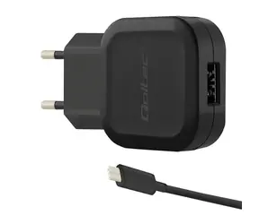 Qoltec 50184 Netzteil 12W | 5V | 2,4A | USB + USB Typ C