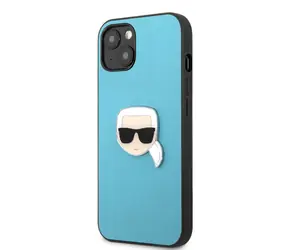 Karl Lagerfeld PU-Leder Karl Head Backcover für Apple iPhone 13 mini blau