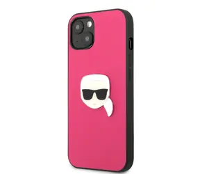 Karl Lagerfeld PU-Leder Karl Head Backcover für Apple iPhone 13 mini rosa
