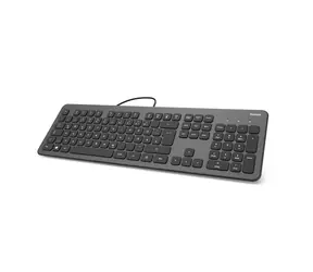 HAMA KC-700 Tastatur anthrazit-schwarz / kabelgebunden / USB / 1,8 m / CZ & SK