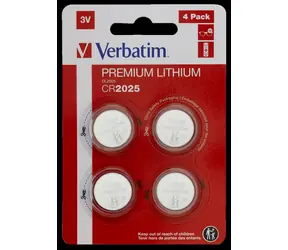Verbatim Lithiumbatterie CR2025 3V 4 Stk