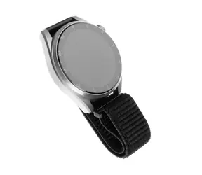 FIXED Nylonarmband 22 mm breites Nylonarmband für Smartwatch schwarz