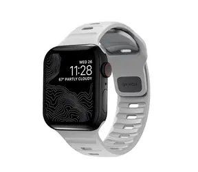 Nomad Sport Strap (SM) Armband für Apple Watch 41 & 40 & 38 mm grau