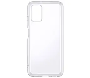 Samsung Soft Clear Cover, halbtransparente Rückseite für Samsung Galaxy A03s, transparent