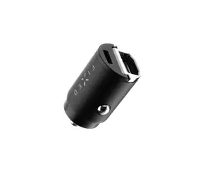 FIXED Autoladegerät 30W mit USB-C- und USB-A-Ausgang im Miniaturdesign schwarz / PD- und QC 3.0-Unterstützung