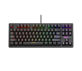 Marvo KG901 (CZ) schwarz / mechanische Tastatur / USB / RGB / CZ&SK-Layout / Jixian Blue / 87 Tasten / 1,6 m
