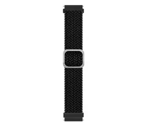 Aligator Textilarmband 22mm schwarz