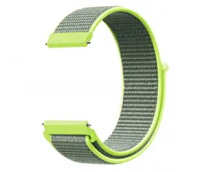 Aligator Nylonarmband 22 mm Limette