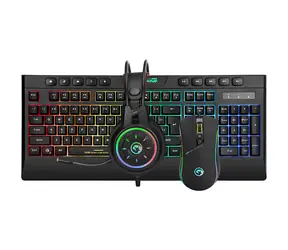 Marvo CM305 US-Set aus Tastatur, Gaming-Maus und Kopfhörern / US-Layout / RGB / kabelgebundenes Set
