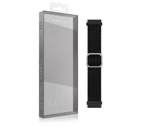 Aligator Textilarmband 20mm schwarz