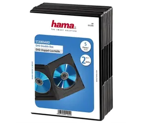 HAMA DVD-Cover doppelt 5 Stück schwarz