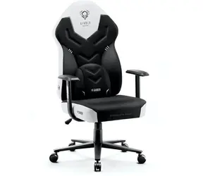 Diablo X-Gamer 2.0 Normal schwarz-weiß / Gamingstuhl / Kunstleder / Rollen / Tragkraft 150 kg