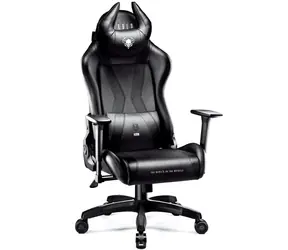 Diablo X-Horn 2.0 Normal schwarz-schwarz / Gamingstuhl / verstellbar / Kunstleder / Rollen / Tragkraft 160 kg