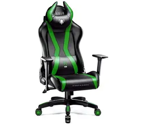 Diablo X-Horn 2.0 Normal schwarz-grün / Gamingstuhl / verstellbar / Kunstleder / Rollen / Tragkraft 160 kg