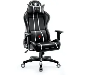 Diablo X-One 2.0 Normal schwarz-weiß / Gaming-Stuhl / verstellbar / Kunstleder / rollende Räder / Belastbarkeit 160 kg