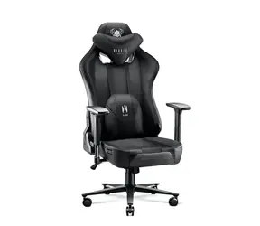 Diablo X-Player 2.0 Normal schwarz-schwarz / Gaming-Stuhl / verstellbar / Stoff / Belastbarkeit 160 kg