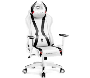 Diablo X-Horn 2.0 Normal weiß / Gamingstuhl / verstellbar / Kunstleder / Rollen / Belastbarkeit 160 kg