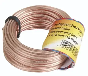 HAMA Lautsprecherkabel 2x 0,75 mm 10 m / unverpackt