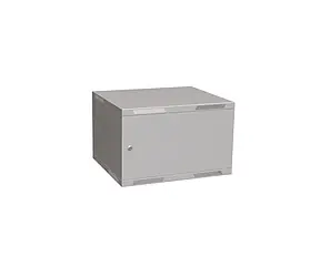 Solarix Wandfaltschrank SENSA LITE 6U 450mm - Blechtür / RAL 7035
