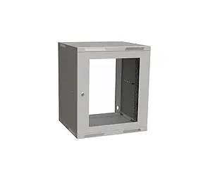 Solarix Wandschrank SENSA LITE 12U 450mm / Glastür / RAL 7035