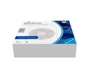 MediaRange Papierhülle für CD&DVD mit transparentem Fenster weiß (100 Stk.)