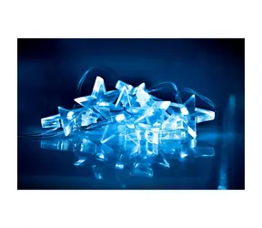 Solight 1V52-B LED Weihnachtskette - Sterne 1,5m / 10x LED / 2x AA / blaues Licht
