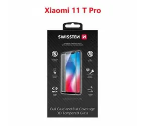 Swissten Ultra Durable 3D FULL GLUE Glas für XIAOMI 11 T schwarz