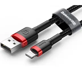 Baseus Kabel USB-A auf Lightning schwarz-rot 1 m