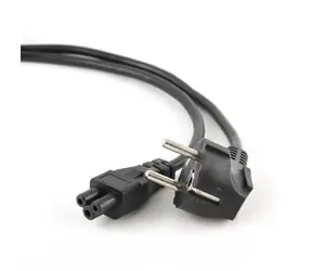 Gembird PC-186-ML12-1M schwarz / Netzkabel / CEE7/7 C5 /Euro / 1m