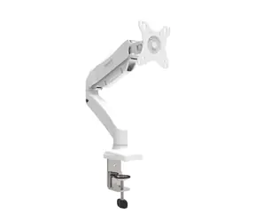 PORT CONNECT Halterung für bis zu 32" Monitor an der Tischkante mit 1 Arm weiß / VESA 100x100