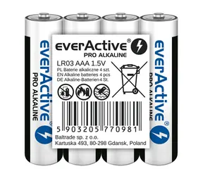 EverActive Pro Alkalibatterien AAA (LR03) - Folie 4 Stk 
