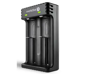 EverActive LC200 / Ladegerät für Li- ION -Zellen / 3,6/3,7 V / 2x 1A