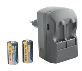Avacom Lade-Zweikanal-ACFRB-Kit für RCR123-Akkuladung + 2 Stück RCR123